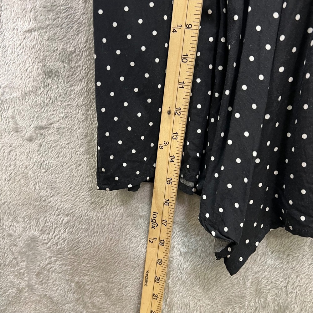 Old Navy Womens M Black Polka Dot Romper Pockets Retro Rockabilly Beach Pinup - Picture 9 of 11